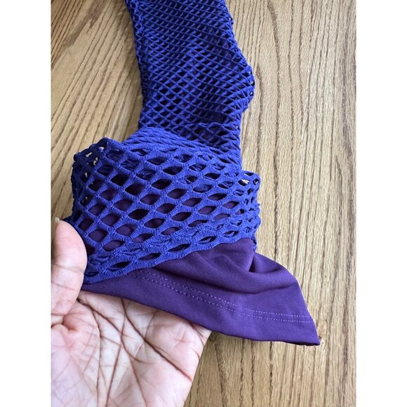 Sammy B Diamond Mesh Bootcut Pants Purple Flared Trashy Y2K NWT Lined Party XS - Picture 15 of 15